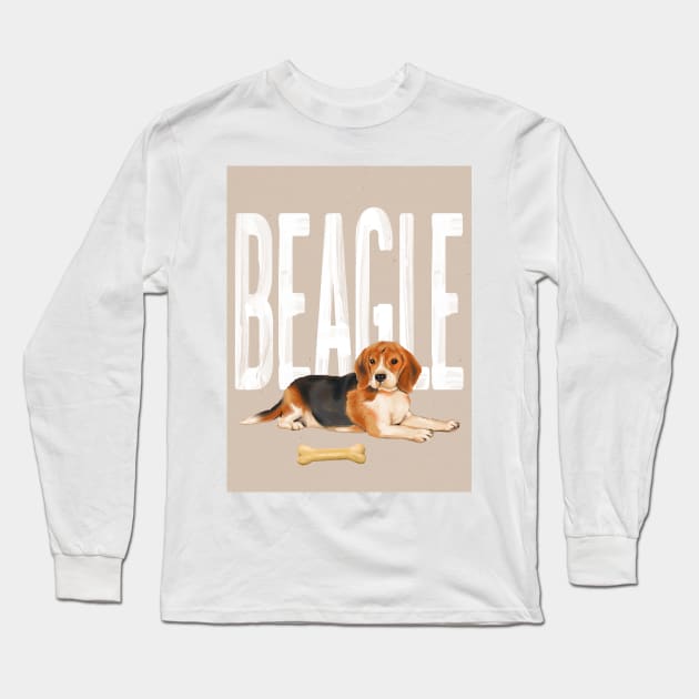 Beagle Dog Long Sleeve T-Shirt by Art Designs